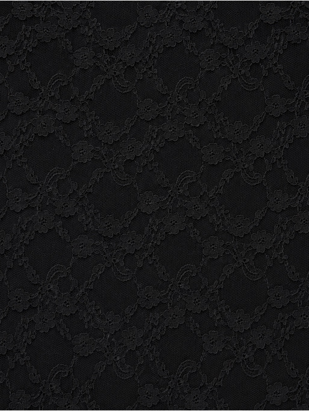 Frankee & Skylarr‎ Black Floral Lace Short Sleeve Top Women’s XL Stretch Knit - Picture 5 of 5